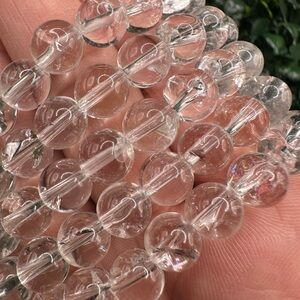 8mm Rainbow Clear Quartz Beaded Bracelet